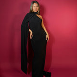 EFFIE KATS (black) Haven scarf neck maxi