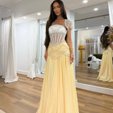 ORELTH (yellow/white) Azura Gown