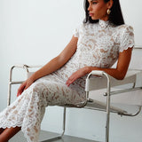 NOOKIE (white) Alessia short sleeve midi