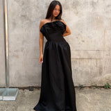 ELLIATT (black) Laurel strapless maxi