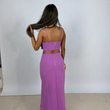 ACLER (purple) Underwood flower skirt set