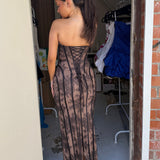 BABYBOO (black lace) Sian corset bustier maxi