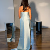 EFFIE KATS (blue) Alba Satin Maxi