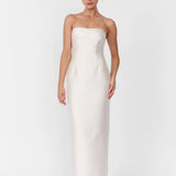 MIM AND BELL (white) Gabrielle structured midi