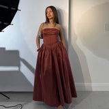HANSEN AND GRETEL (pinot/wine) Audrey a-line midi