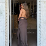 BEC AND BRIDGE (brown) Clementine halter maxi