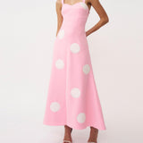 BY JOHNNY (pink/white) Dolcetto polka dot midi