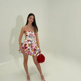 AJE (floral) Collage Bubble hem mini