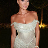 MARIAN (gold) Draped Gown