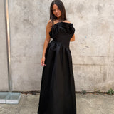 ELLIATT (black) Laurel strapless maxi