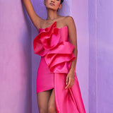 ELIYA THE LABEL (Pink) Alslinn Strapless Mini