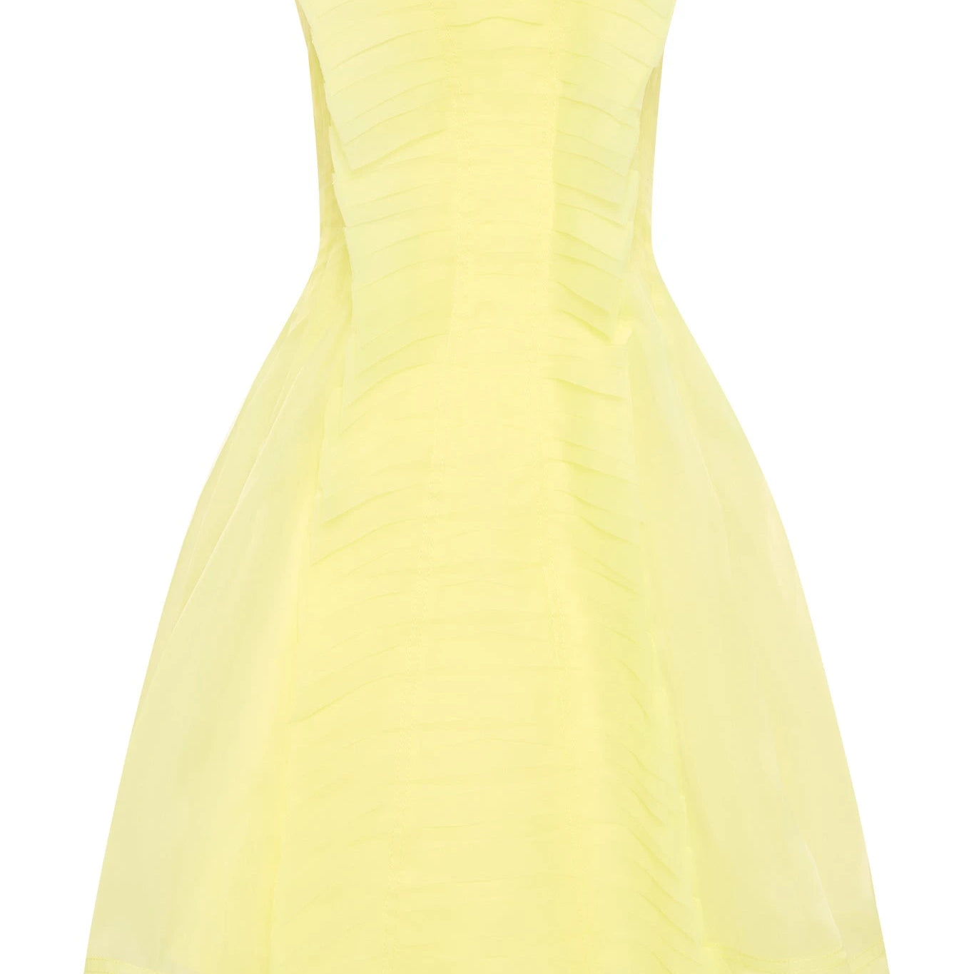 AJE (yellow) Astrid strapless a-line mini