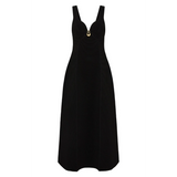 AJE (black) Sylvette knit a-line midi