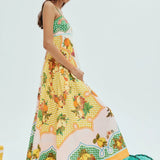ALEMAIS (yellow/green/white) Lemonis singlet maxi