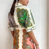 ALEMAIS (multicolor) Trippy Troppo pattern short sleeve mini