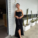 HOUSE OF CB (black) Gabbi ruffled maxi