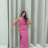 ACLER (pink) Esher corset maxi