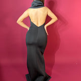 TOJHA (black) odora halter maxi