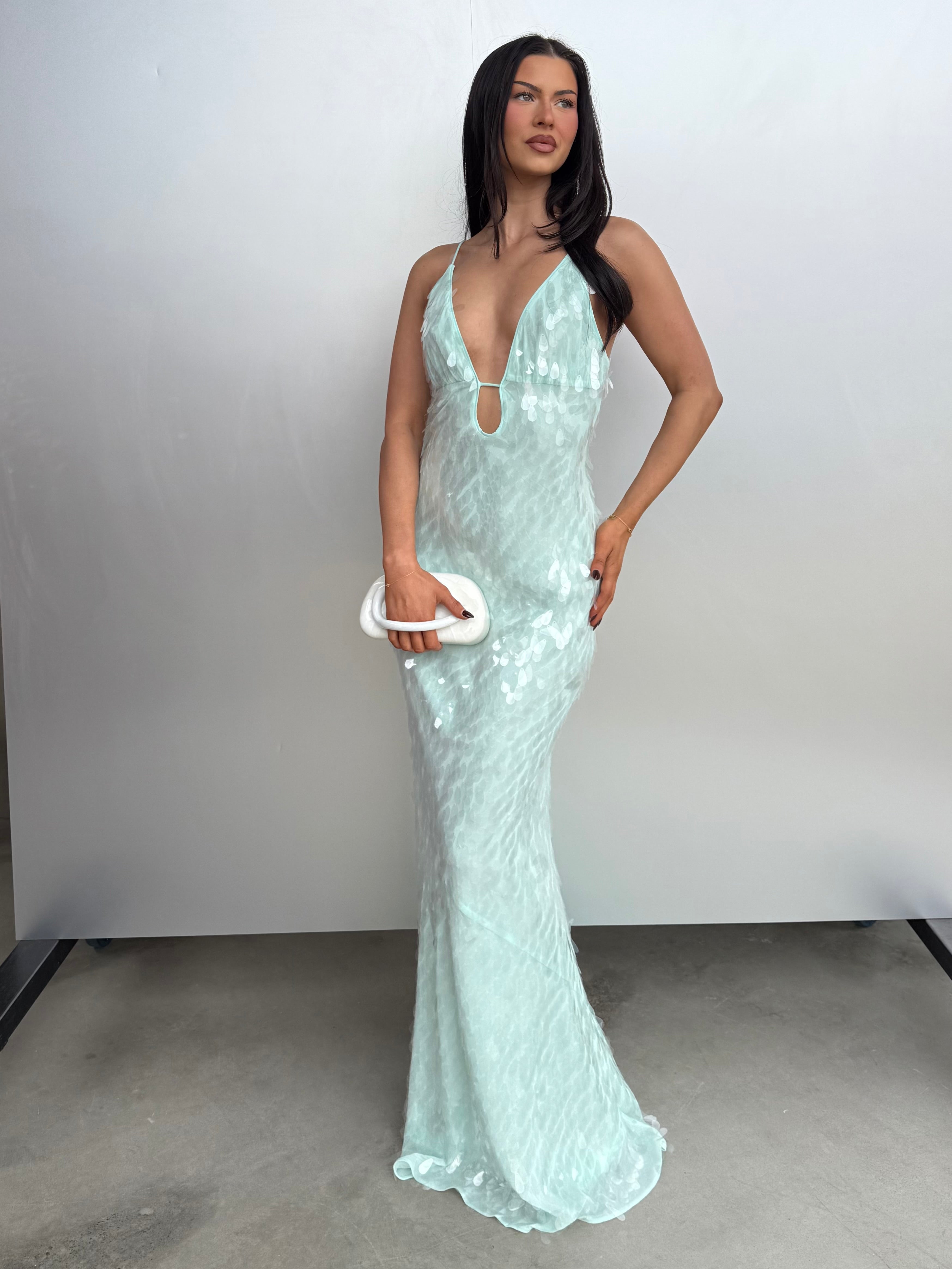 MISHA (mint/aqua) Sapphire Sequin gown MISHA (mint/aqua) Sapphire Sequin gown