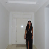 TOJHA (black) odora halter maxi