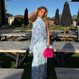 ELLIATT (blue floral) Tulsia tiered maxi