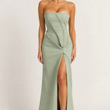 TOJHA (sage) Atlanta strapless maxi