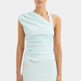 SIR THE LABEL (baby blue) Azul gathered mini