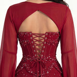 ORELTH (ruby red) Azura Gown