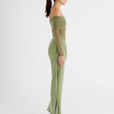 BENNI (green/pistachio) Yasmin off shoulder maxi