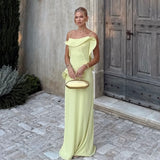 SELEZZA LONDON (yellow) Chiffon maxi