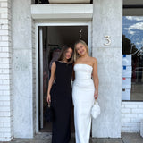 BABYBOO (white) Magnolia strapless midi