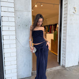 ANCE GRIA (navy) Jude strapless top and skirt set