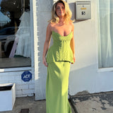 ACLER (green) Bankfield corset maxi