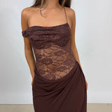 NATALIE ROLT (brown) Sloane lace maxi
