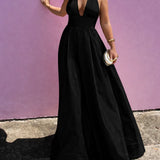 HANSEN AND GRETEL (black) Evalina Taffeta gown