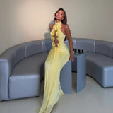 OXA COUTURE (yellow) Limoncello Gathered Gown