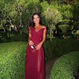 OXA COUTURE (wine red) Aurelia gown