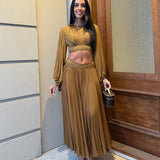 ZIMMERMAN (gold/brown) Iluminate batwing bodice and skirt