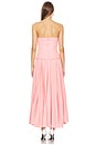 ACLER (pink) Brayswick pleated strapless midi