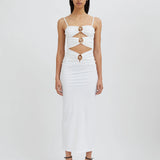 CHRISTOPHER ESBER (white) Orbit Column midi