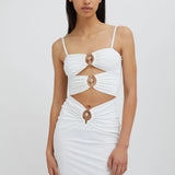 CHRISTOPHER ESBER (white) Orbit Column midi