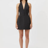 CAMILLA AND MARC (black) Petra A-line halter mini