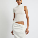 CHRISTOPHER ESBER (white) Natural Faille Fusion Tee midi