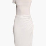CHRISTOPHER ESBER (white) Natural Faille Fusion Tee midi