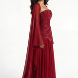 ORELTH (ruby red) Azura Gown