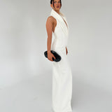 TOJHA (white) odora halter maxi