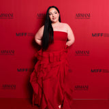 AJE (red) Canyon corset maxi