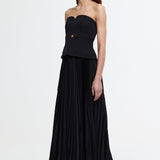 BY JOHNNY (black) Paloma bow strapless midi