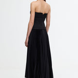 BY JOHNNY (black) Paloma bow strapless midi