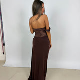 NATALIE ROLT (brown) Sloane lace maxi